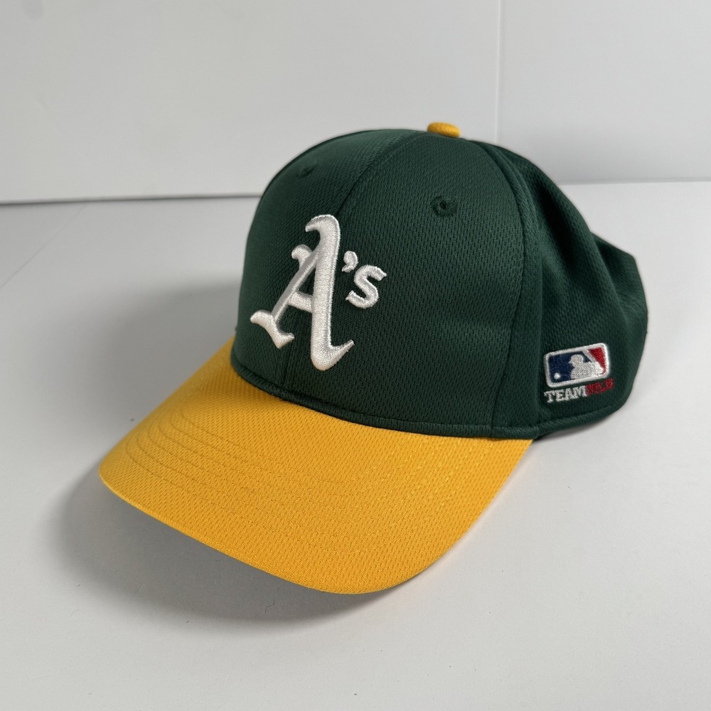 Oakland Athletics Hat Cap Strap Back Green Yellow MLB Baseball Youth OC Sports